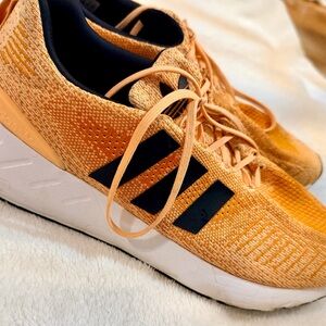 Adidas Bright Orange and Black Running Shoes